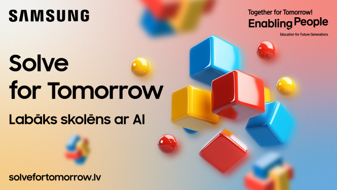 Samsung. Solve for Tomorrow. Labākais skolēns ar AI. 